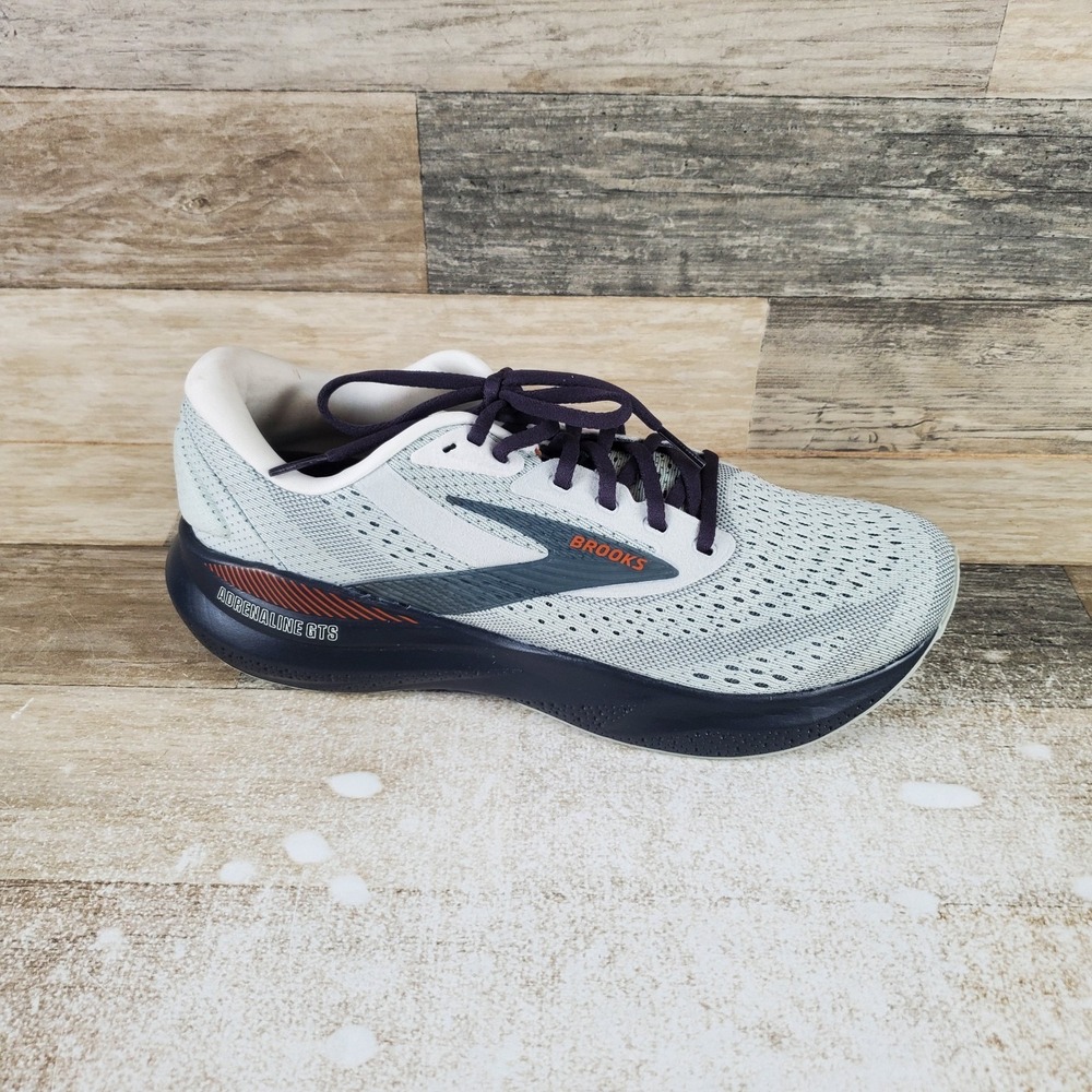 Brooks Adrenaline GTS 24 Women Shoe Sz 10 D Mercury Ebony Copper Lace Up Sneaker
